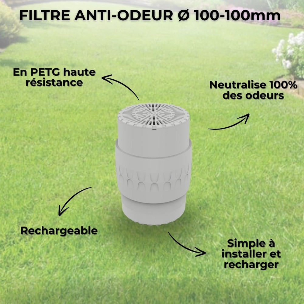 Filtre anti-odeurs Epur-100-110 à coulisses HYDRODIV - photo 4