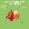 Avantages du Clapet de nez à coller diamètre 100 mm