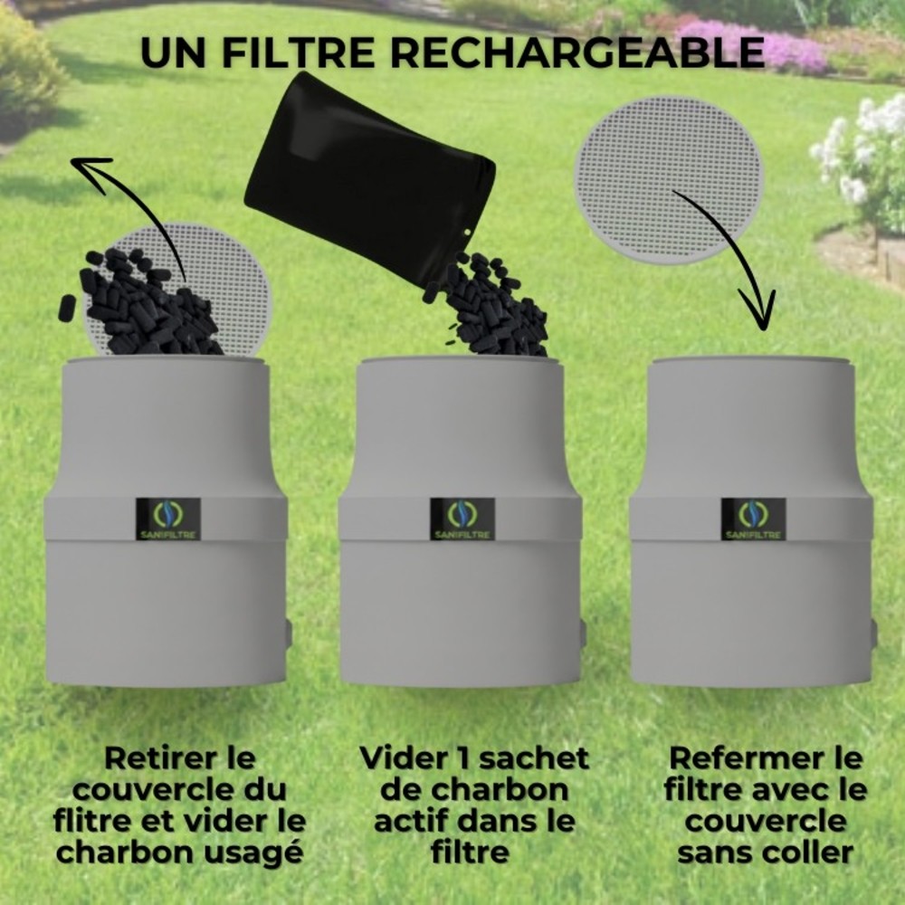 Filtre anti-odeurs à manchon intégré Ø100 HYDRODIV - photo 7