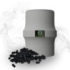 Filtre anti-odeur Sanifiltre pour fosse septique avec granulés de charbon actif haute performance.
