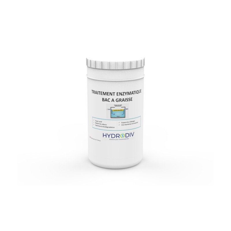 TRAITEMENT BAC À GRAISSE , ASSAINISSEMENT : POUDRE AUX ENZYMES 1 KG