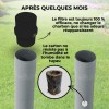 Durabilité du Sanifiltre après plusieurs mois vs dégradation d'un filtre en carton par l'humidité.