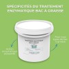 TRAITEMENT BAC A GRAISSE , ASSAINISSEMENT : POUDRE AUX ENZYMES 5 KG