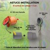 Solution d'installation pour clapet anti-retour si la surface de collage est inférieure à 3 cm. Utilisation d'un manchon d'adaptation Ø 100/93 mm Femelle/Mâle pour prolonger le tube PVC existant et permettre la fixation sécurisée du clapet de nez HYDRODIV.