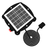 Alarme de niveau solaire sans fil HYDRODIV avec panneau photovoltaïque et sonde déportée pour surveiller le niveau d'une cuve ou fosse.