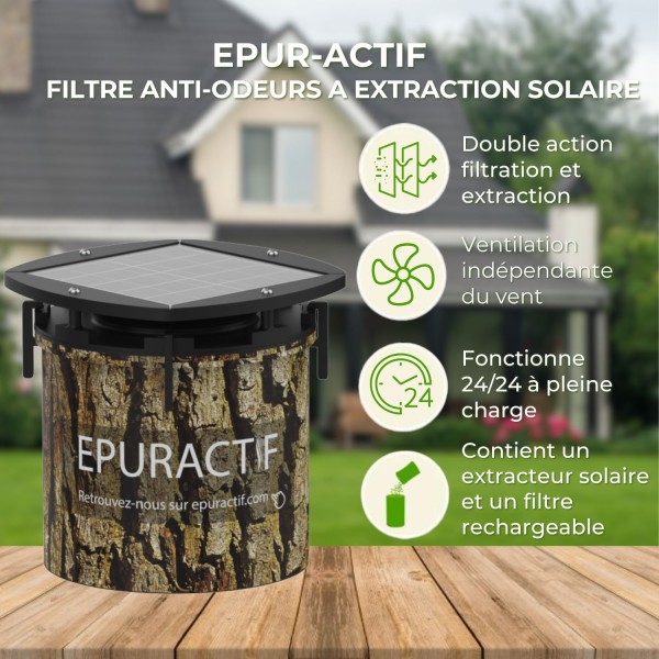 EPUR-ACTIF - Filtre à Extraction Solaire pour Fosse Septique - HYDRODIV