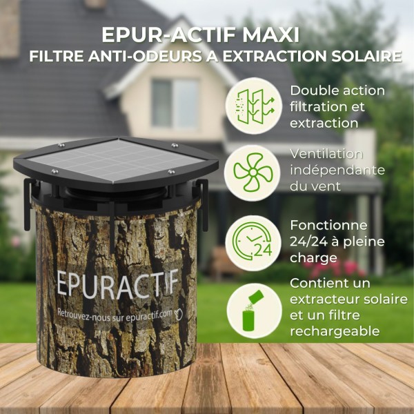 EPUR-ACTIF - Filtre à Extraction Solaire pour Fosse Septique - HYDRODIV