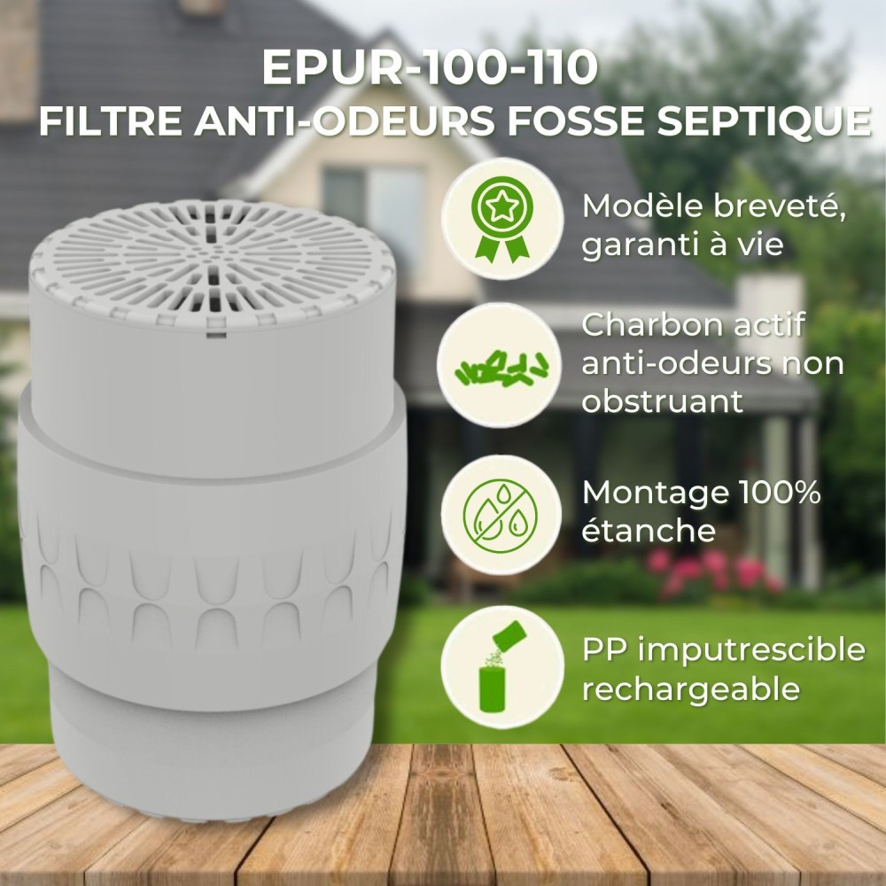 Filtre anti-odeurs Epur-100-110 mâle HYDRODIV - photo 3