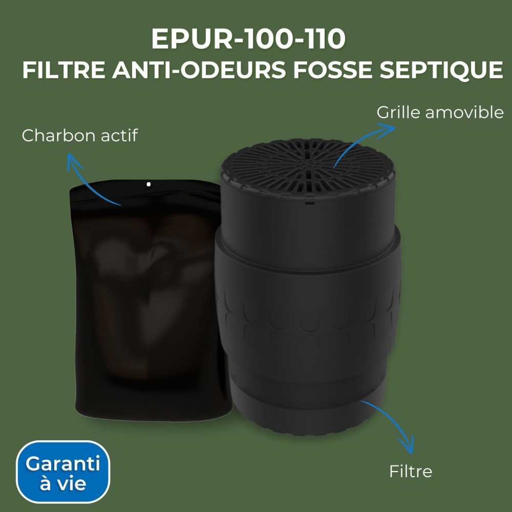 Filtre anti-odeurs Epur-100-110 mâle HYDRODIV - photo 7