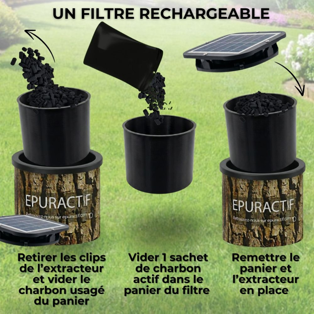 EPUR-ACTIF - Filtre à Extraction Solaire pour Fosse Septique - HYDRODIV