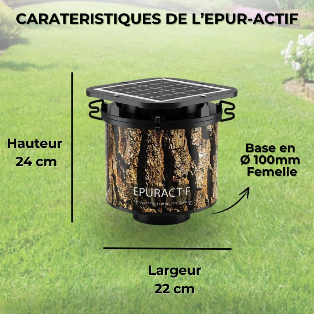 EPUR-ACTIF - Filtre à Extraction Solaire pour Fosse Septique - HYDRODIV
