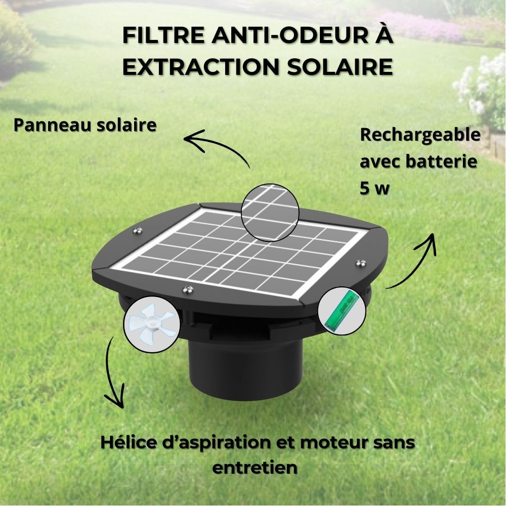 Extracteur solaire ventilation fosse septique HYDRODIV - photo 10