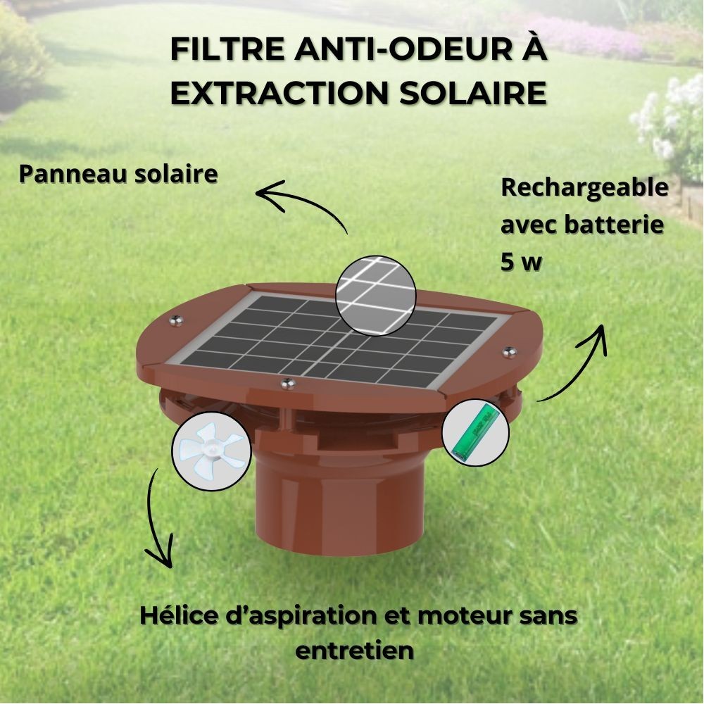 Extracteur solaire ventilation fosse septique HYDRODIV - photo 12