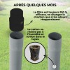 Durabilité du Sanifiltre après plusieurs mois vs dégradation d'un filtre en carton par l'humidité.