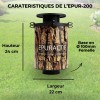 Epur-200 filtre anti-odeurs charbon actif 16 EH | HYDRODIV