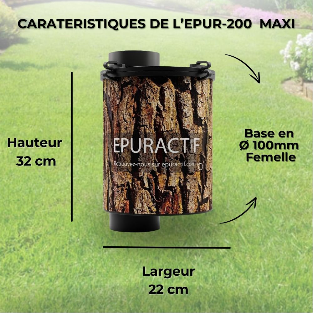 Epur-200 filtre anti-odeurs charbon actif 16 EH | HYDRODIV