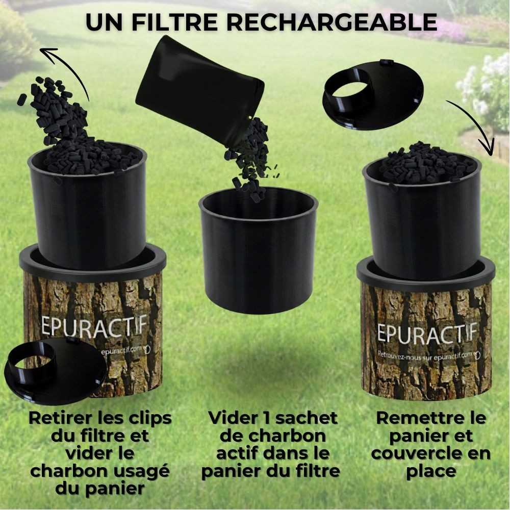 EPUR-200 filtre anti-odeurs charbon actif HYDRODIV - photo 27