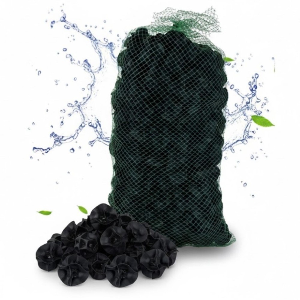Filtre pour fosse septique HYDRODIV 60L, filet filtrant haute performance remplaçant 25kg de pouzzolane avec média filtrant anti-colmatage.