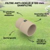 Filtre anti-odeurs à manchon intégré Ø100 HYDRODIV - photo 4