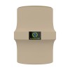 FILTRE ANTI-ODEURS AU CHARBON ACTIF POUR FOSSE SEPTIQUE , TOUTES EAUX , Ø 100 MM , COLORIS GRIS