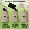 Tutoriel étape par étape pour recharger facilement son filtre anti-odeur avec un sachet de charbon neuf.
