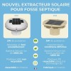 EXTRACTEUR SOLAIRE RECHARGEABLE POUR FOSSE SEPTIQUE