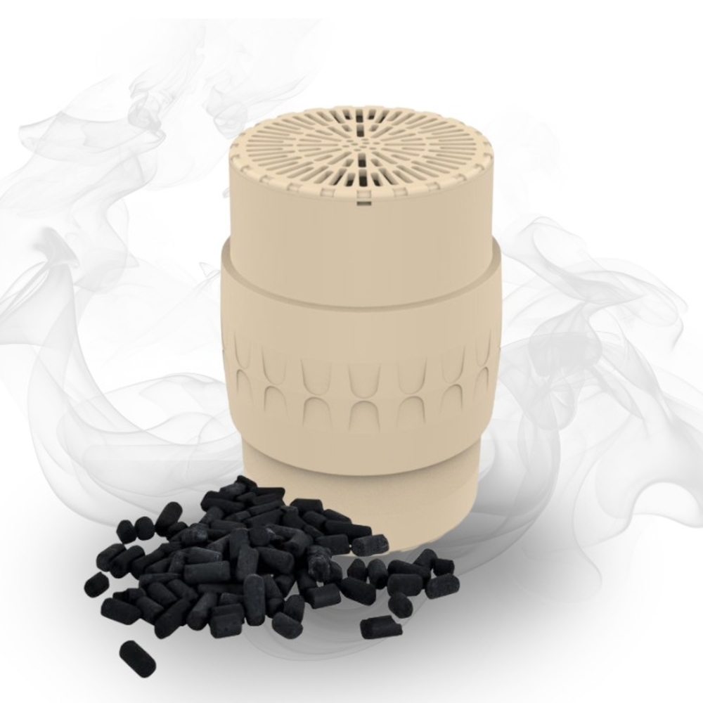 EPUR-100-110 FILTRE ANTI-ODEURS AU CHARBON ACTIF POUR FOSSE SEPTIQUE , TOUTES EAUX , Ø 100 MM